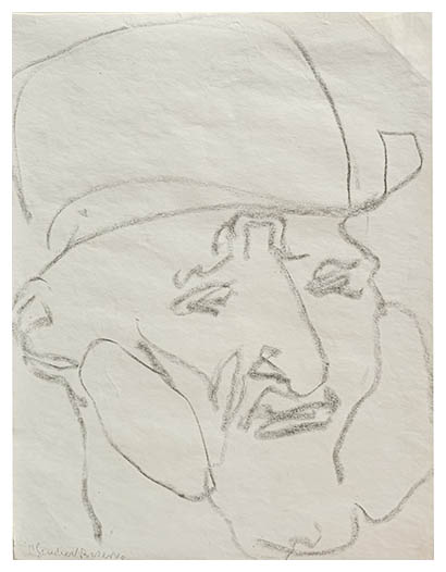 Horace Brodzky , drawing by Henri Gaudier-Brzeska